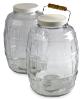 Sada (2) 10 L sklenených fliaš, s PTFE potiahnutými viečkami