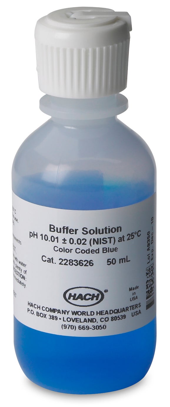 Roztok pufru, pH 10,01, barevně značeno modře, 50 mL